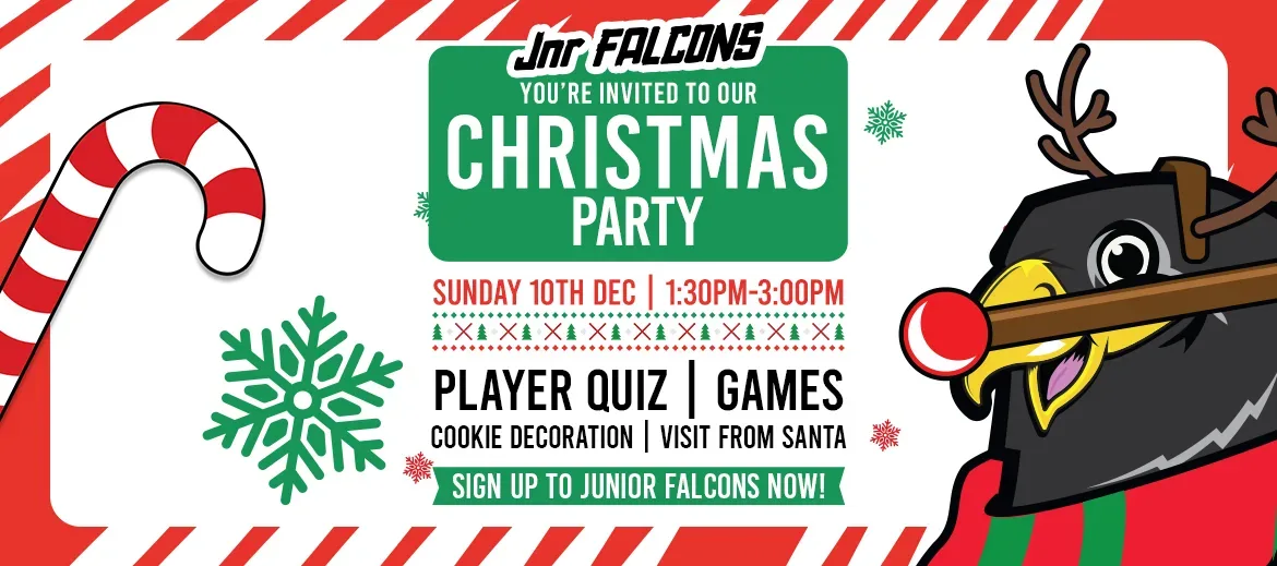 Sign-up to our Junior Falcons Christmas party