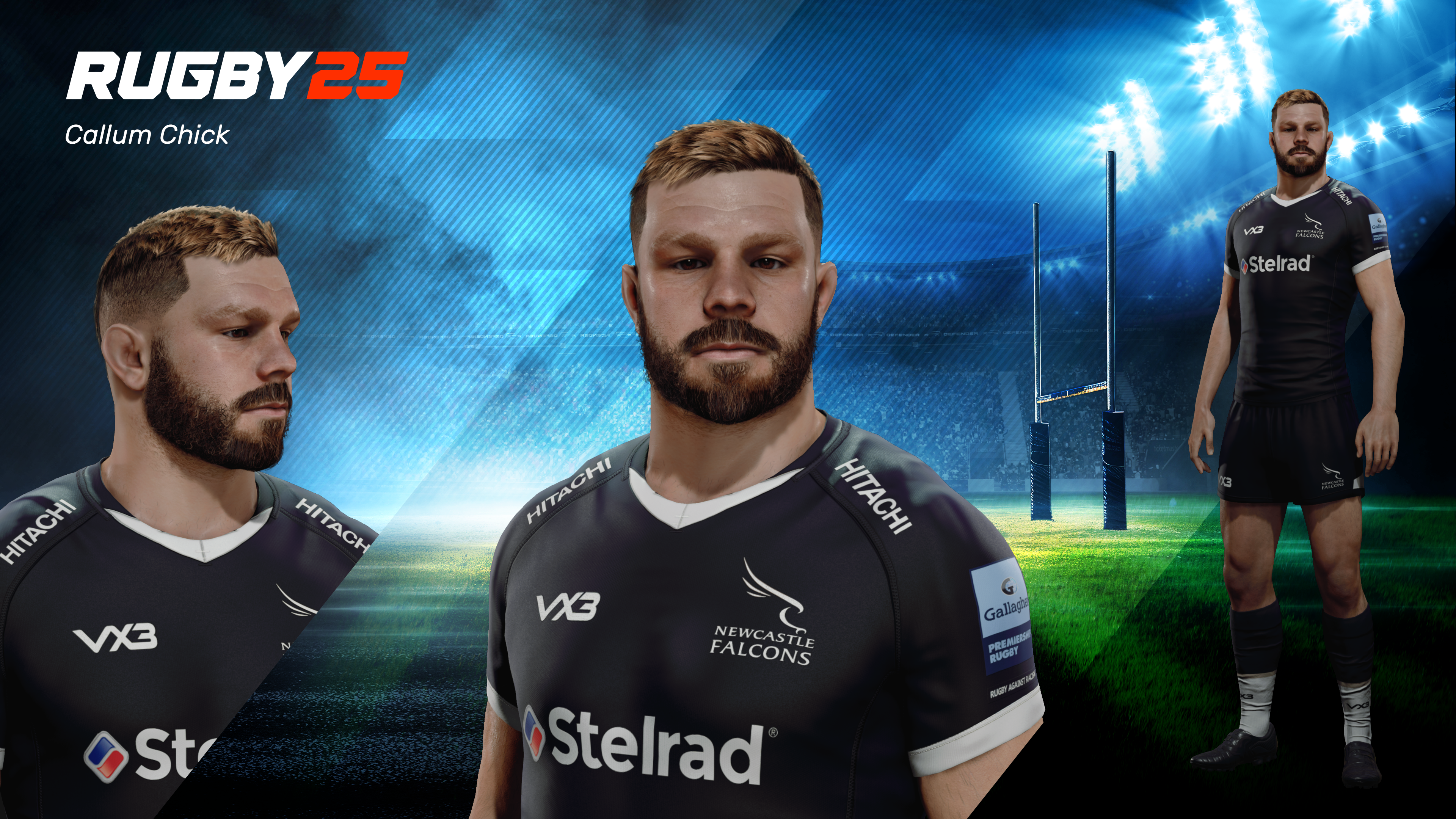 Newcastle Falcons Featured in Exciting New Rugby 25 Video Game